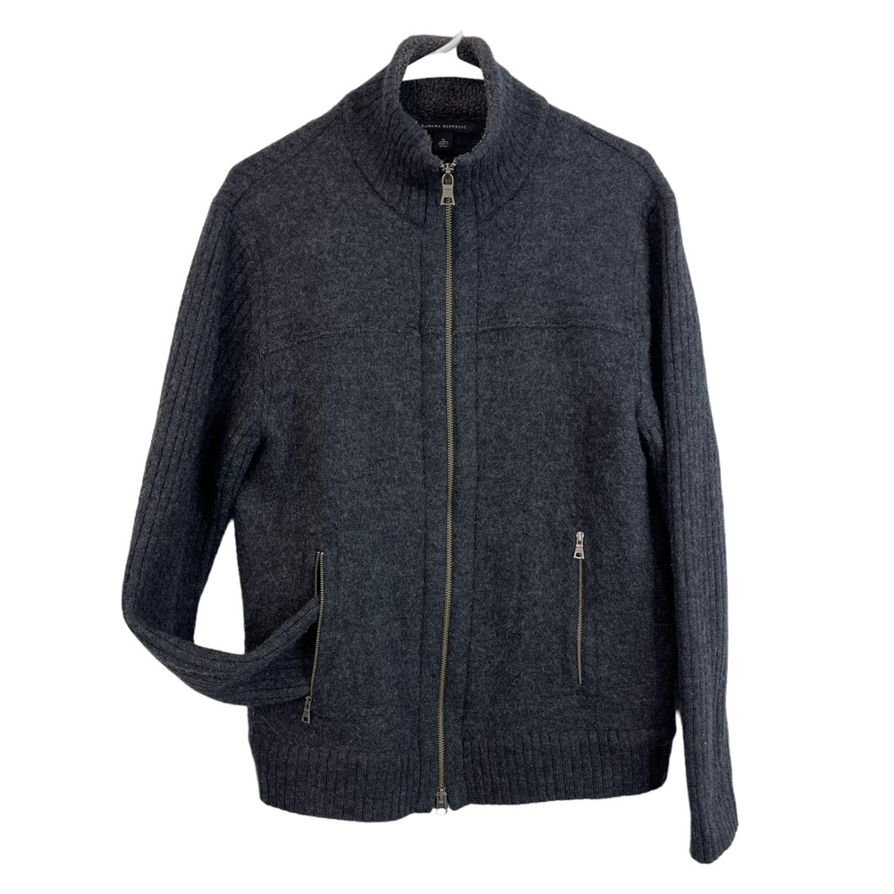 Banana Republic Men’s Wool Full Zip Jacket Size Medium